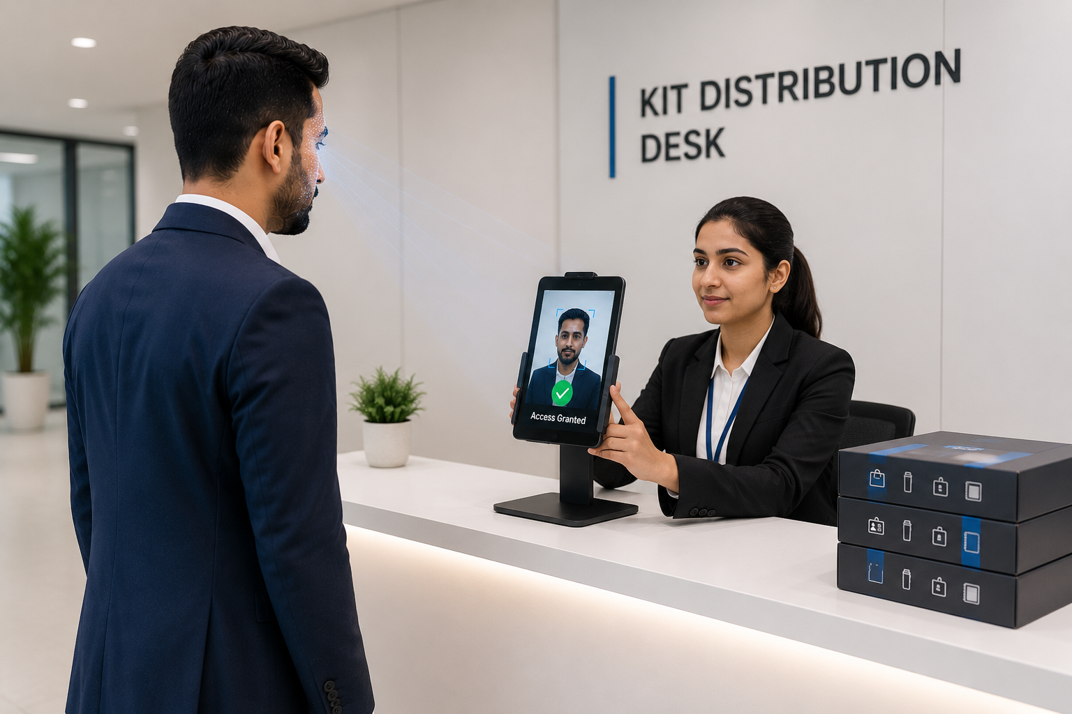 Face Recognition + Volunteer Tablet for VIP entry