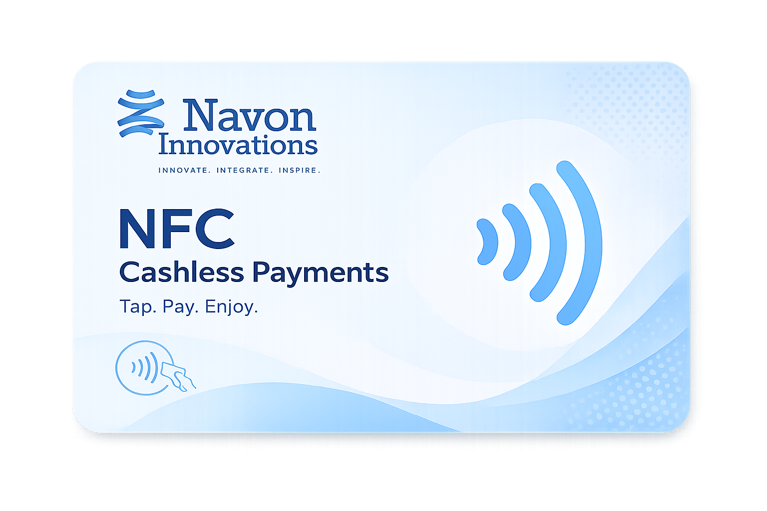 Navon NFC cashless payment card