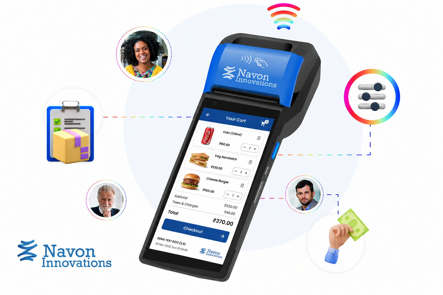 Navon POS device working in offline mode