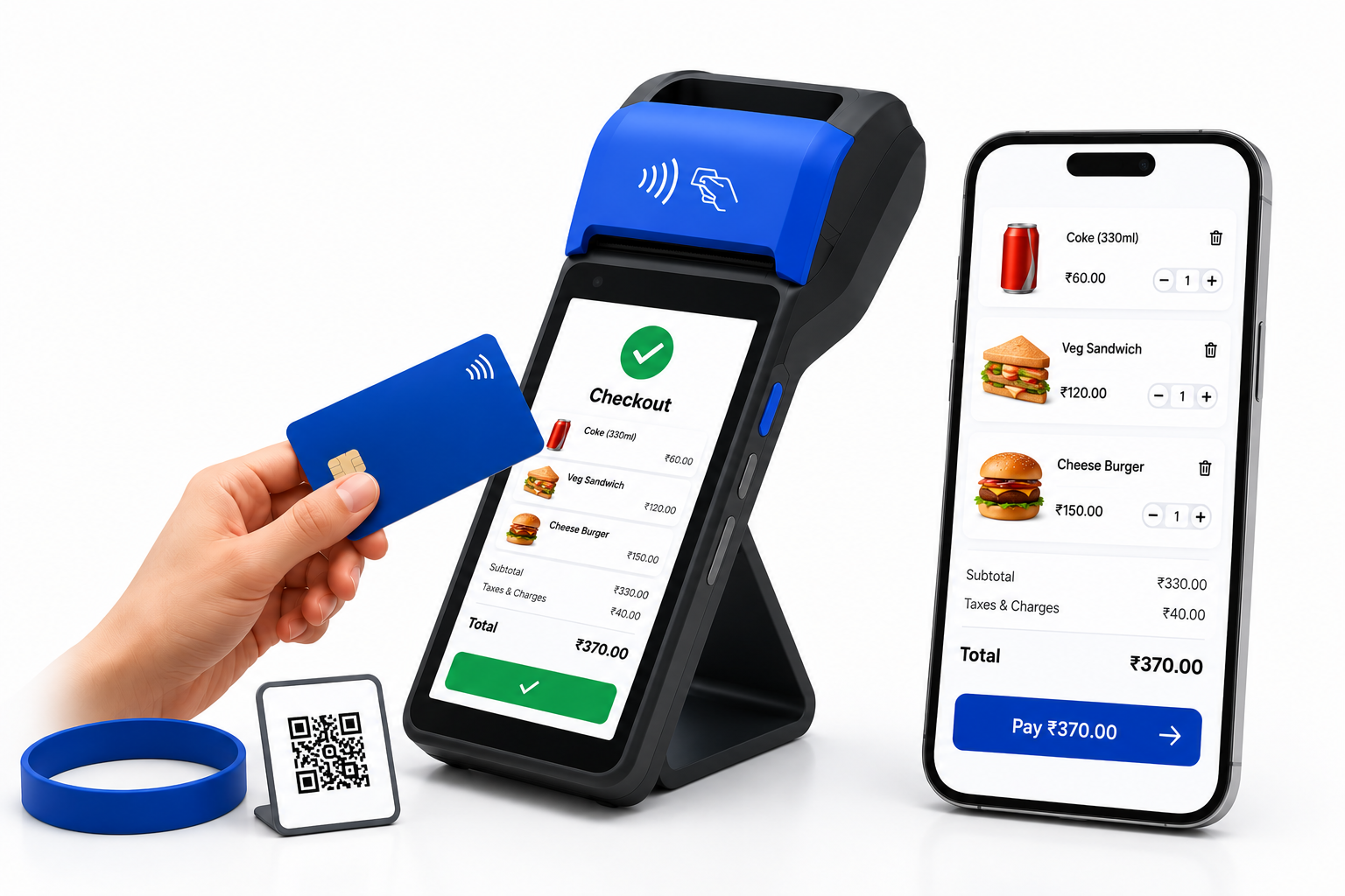 Attendee making a seamless NFC payment at an event